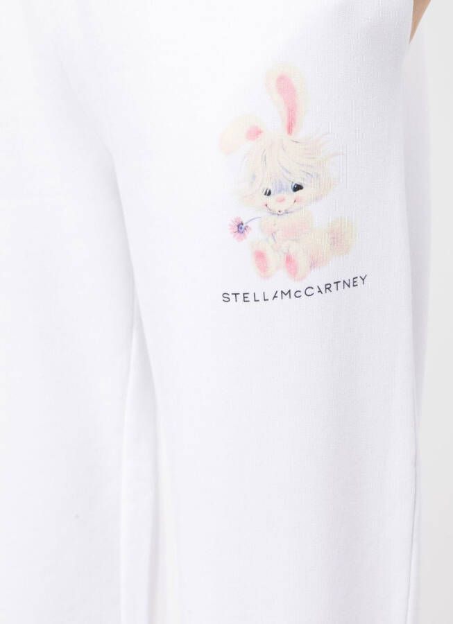 Stella McCartney Trainingsbroek met toelopende pijpen Wit