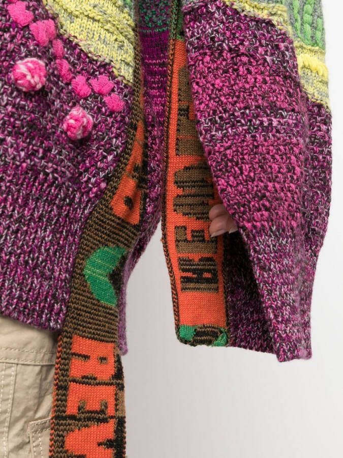 Stella McCartney Trui met jacquard Groen