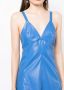 Stella McCartney Midi-jurk van imitatieleer Blauw - Thumbnail 5