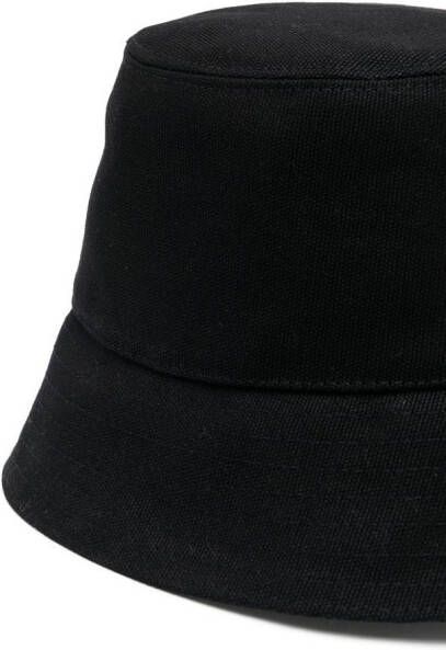 Stella McCartney Vissershoed met geborduurd logo Zwart