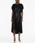 Stella McCartney Midi-jurk met houten-effect Zwart - Thumbnail 2