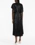 Stella McCartney Midi-jurk met houten-effect Zwart - Thumbnail 3