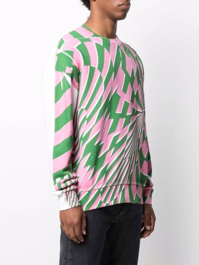 Stella McCartney x Ed Curtis sweater met geometrisch patroon Roze