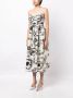 Stine Goya Abby midi-jurk met abstracte print Beige - Thumbnail 3