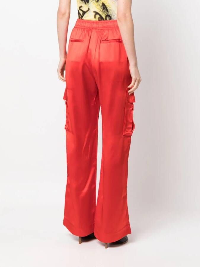 Stine Goya Satijnen broek Rood