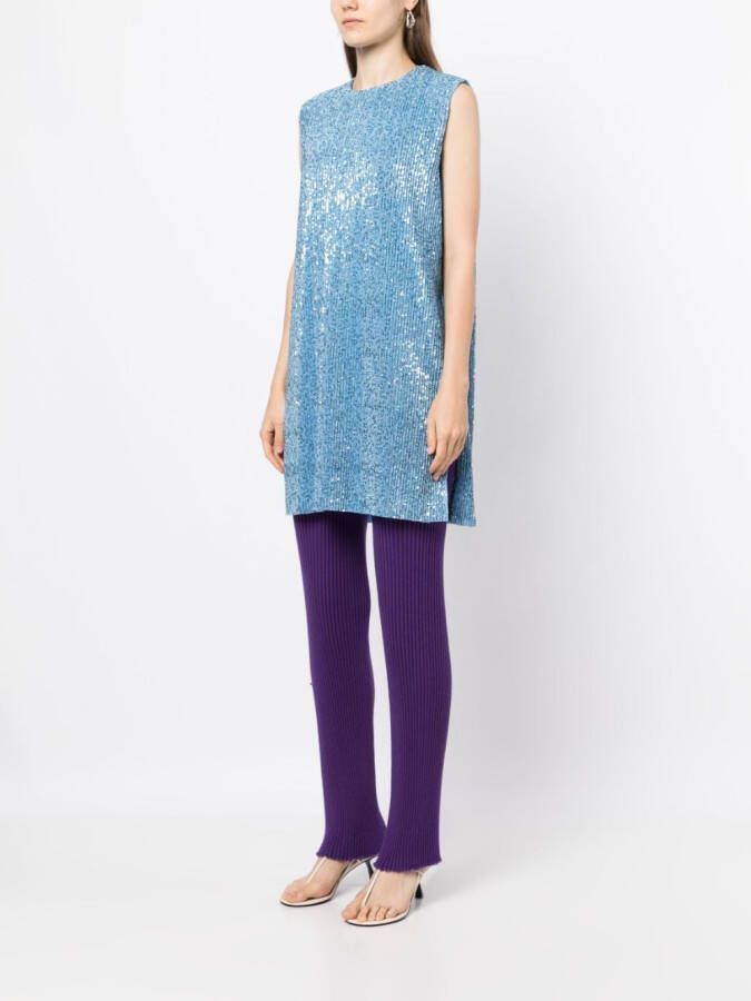 Stine Goya Top verfraaid met pailletten Blauw