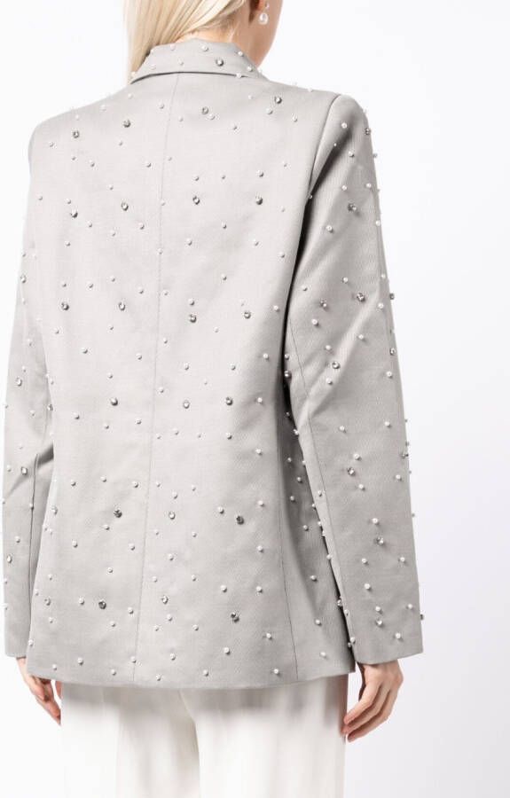 Stine Goya Blazer verfraaid met kristallen Grijs