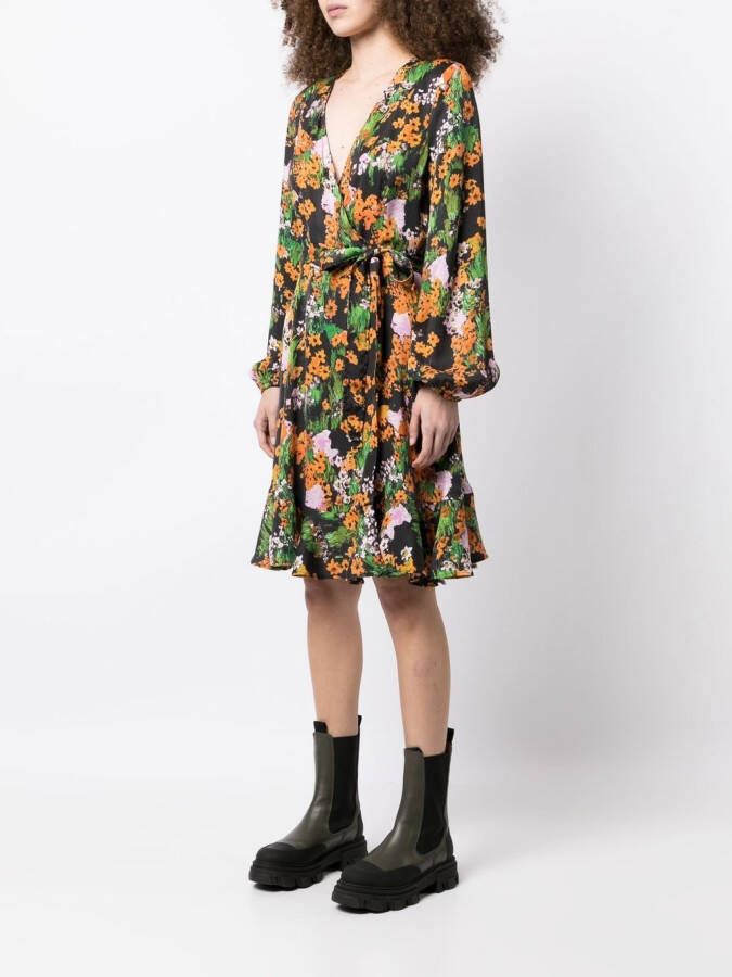 Stine Goya Midi-jurk met bloemenprint Veelkleurig