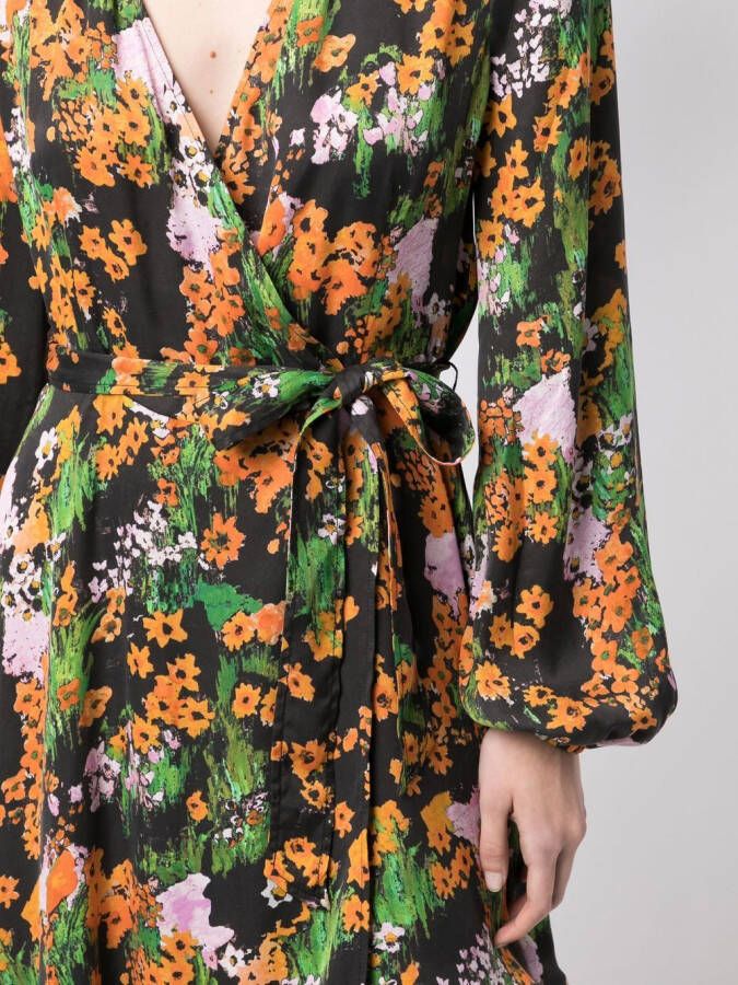 Stine Goya Midi-jurk met bloemenprint Veelkleurig