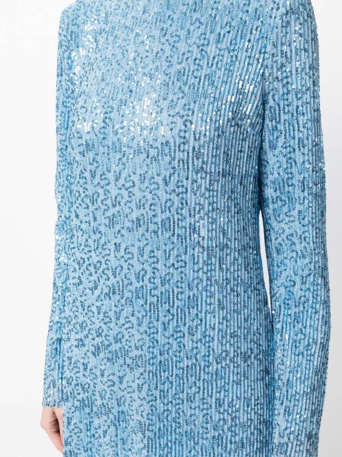 Stine Goya Midi-jurk met pailletten Blauw