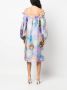 Stine Goya Jurk met bloemenprint Blauw - Thumbnail 4