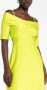 Stine Goya Sterre off-shoulder minidress Groen - Thumbnail 3