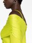 Stine Goya Sterre off-shoulder minidress Groen - Thumbnail 5