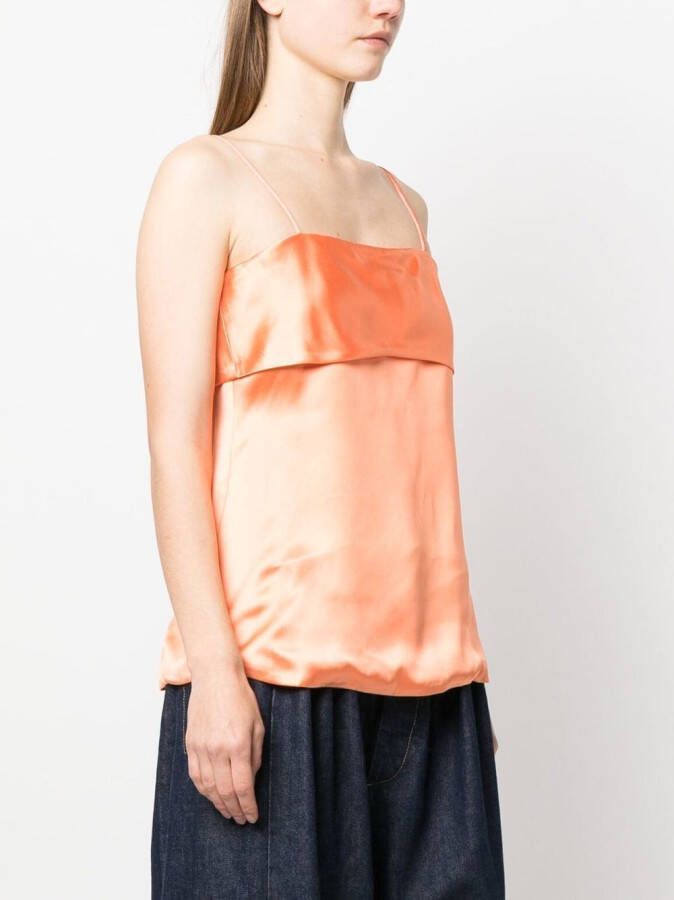 Stine Goya Top met spaghettibandjes Oranje