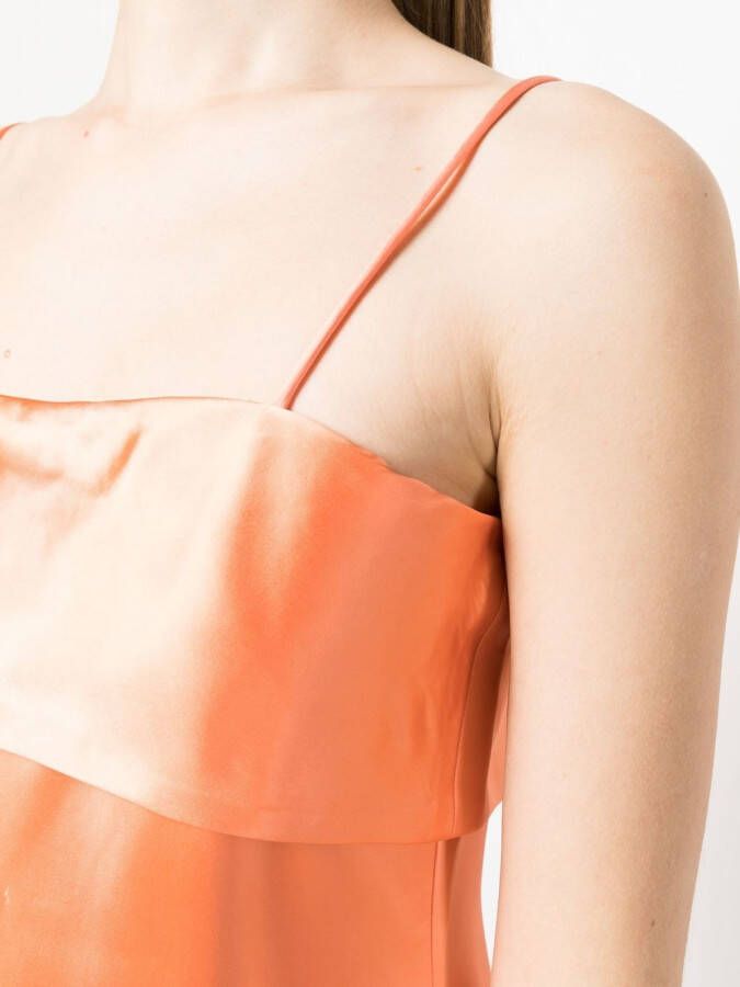 Stine Goya Top met spaghettibandjes Oranje