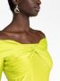 Stine Goya Yuna off-shoulder blouse Groen - Thumbnail 3