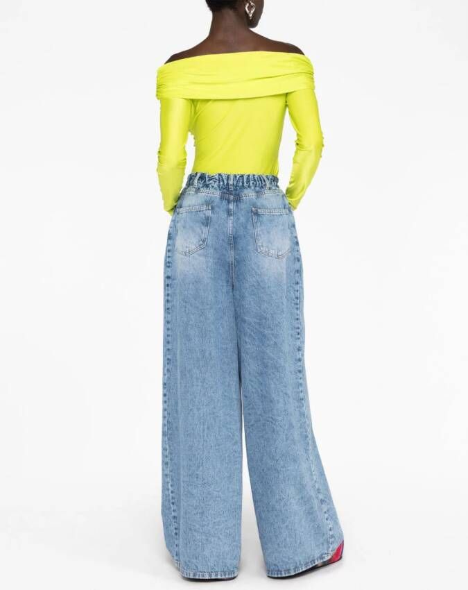 Stine Goya Yuna off-shoulder blouse Groen