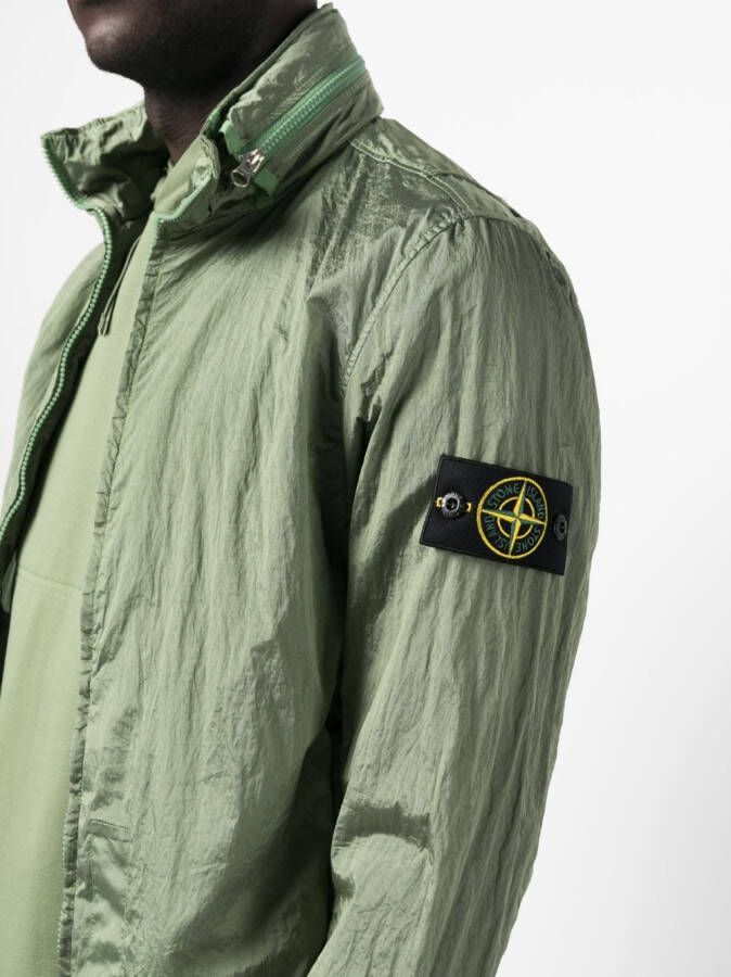 Stone Island Jack met rits Groen