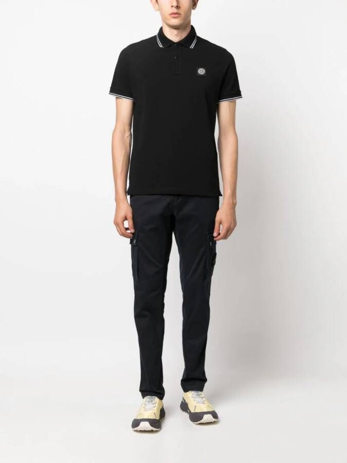 Stone Island Shorts met Compass-motief Blauw