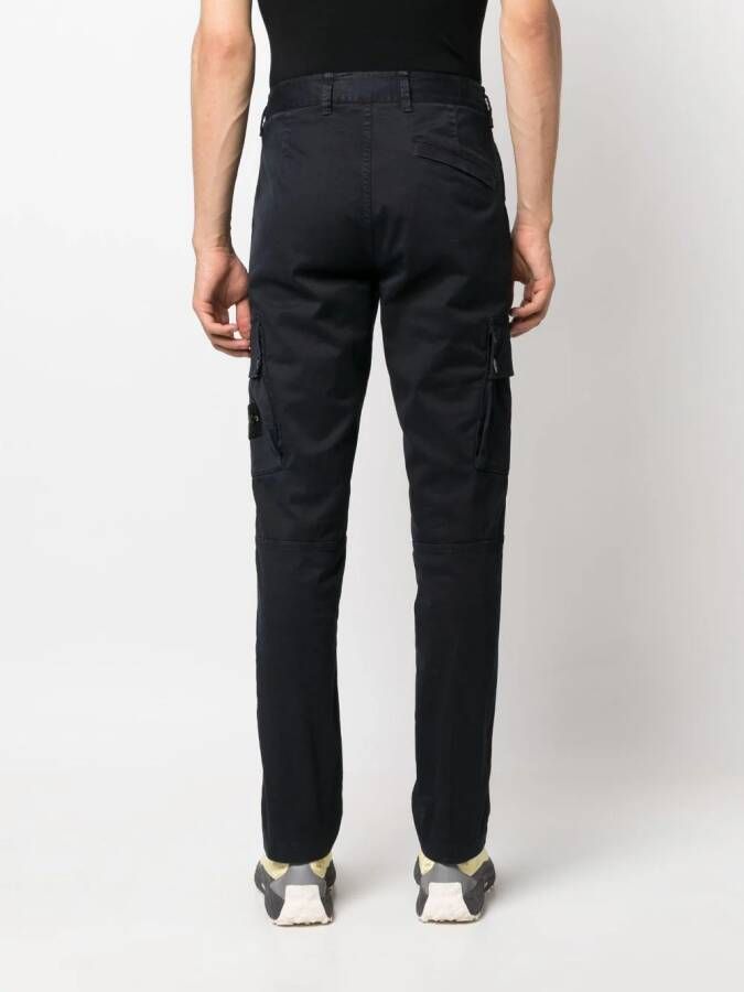Stone Island Shorts met Compass-motief Blauw