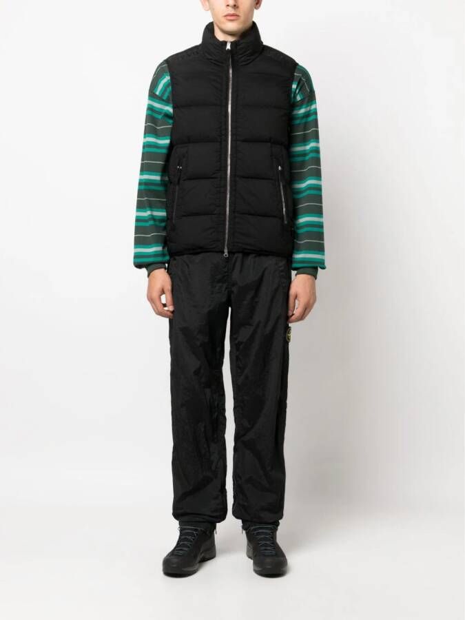 Stone Island Bodywarmer met rits Zwart