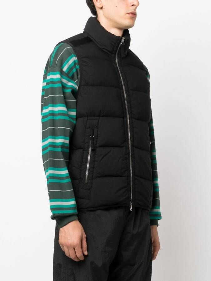 Stone Island Bodywarmer met rits Zwart