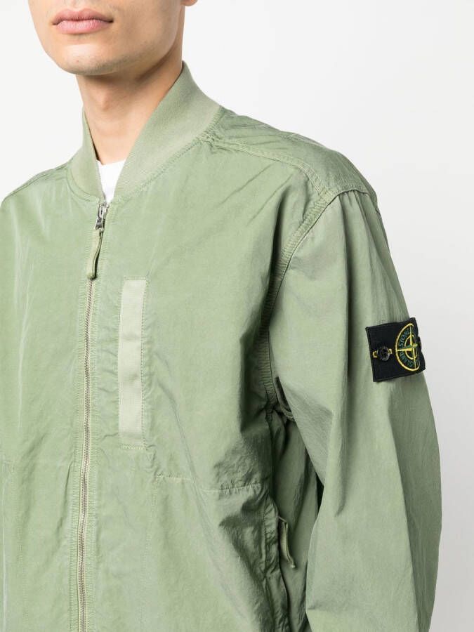 Stone Island Bomberjack met Compass-patroon Groen