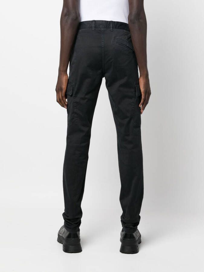 Stone Island Cargo broek met Compass-logopatch Zwart