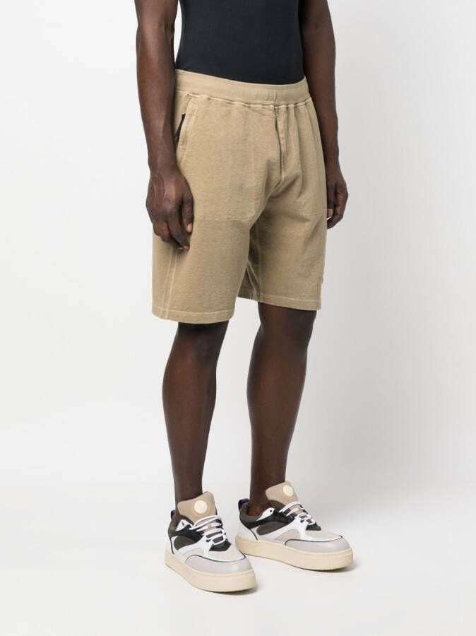 Stone Island Katoenen shorts Bruin