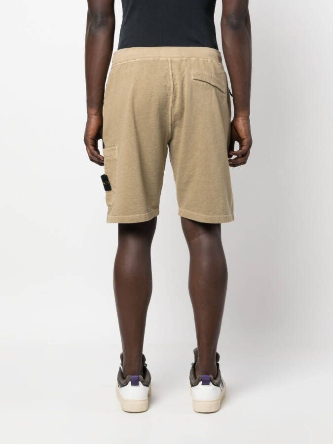 Stone Island Katoenen shorts Bruin
