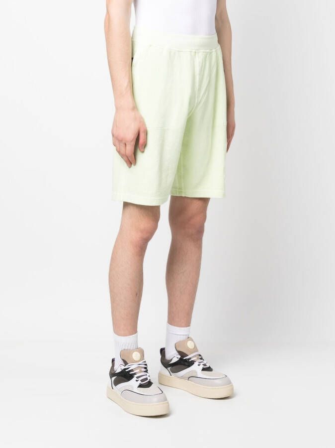 Stone Island Katoenen shorts Groen