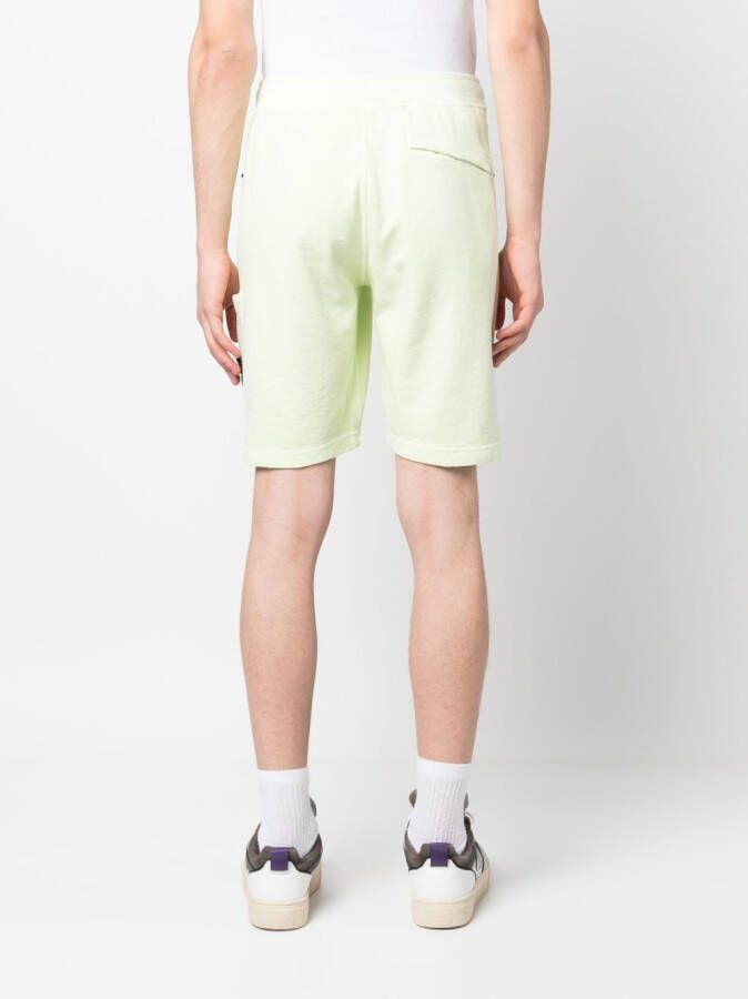Stone Island Katoenen shorts Groen