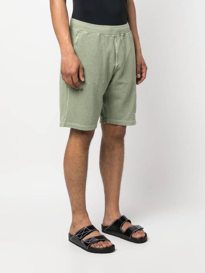 Stone Island Katoenen shorts Groen