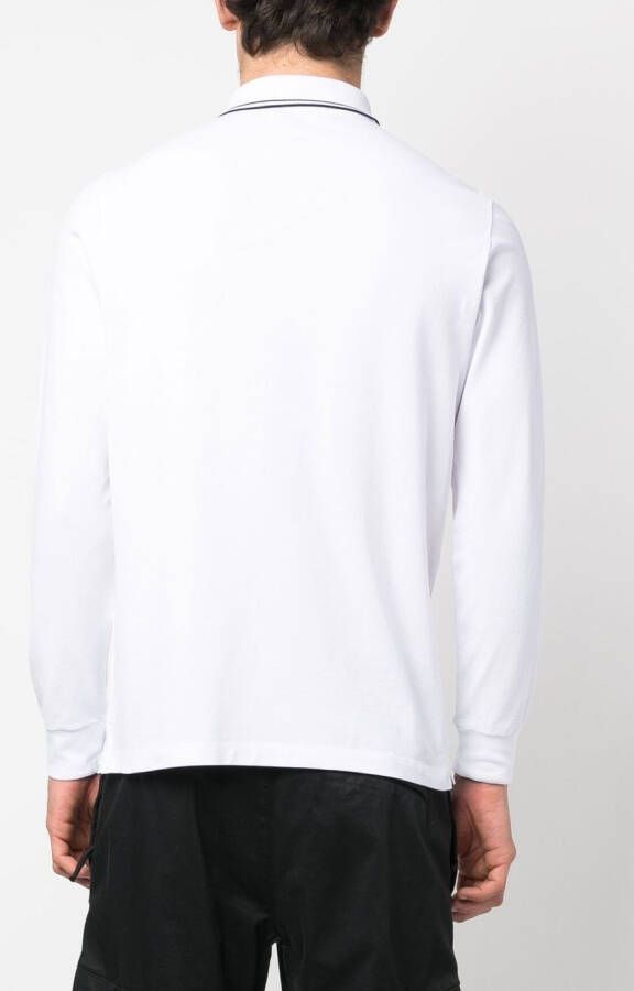 Stone Island Poloshirt met patroon Wit