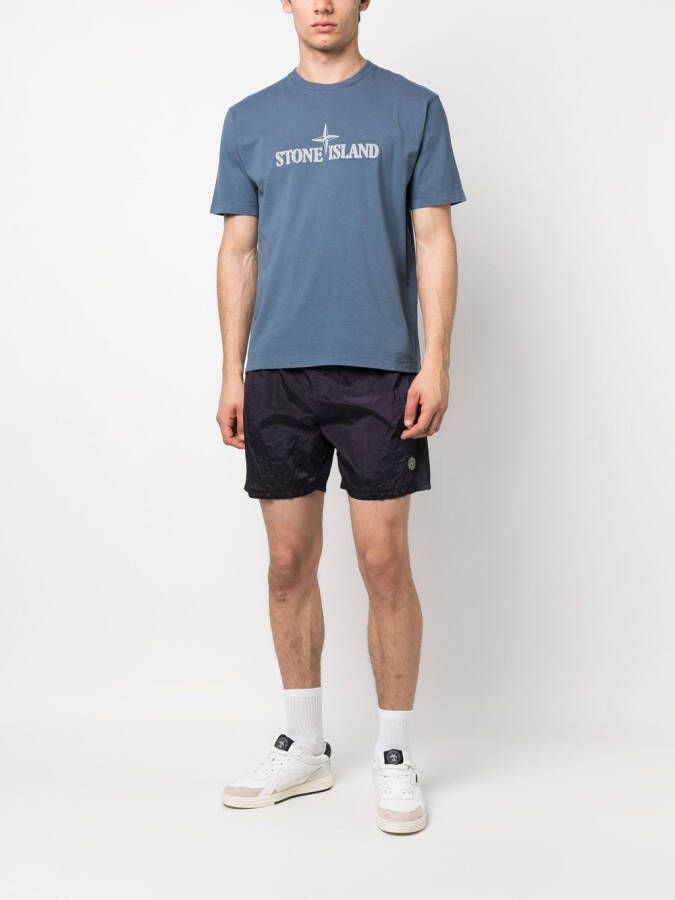 Stone Island Trainingsshorts met patroon Blauw