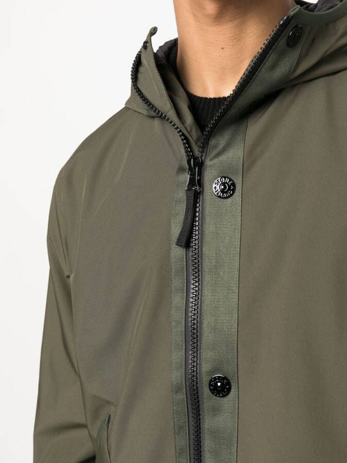 Stone Island Jack met Compass-logopatch Groen