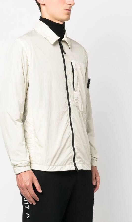 Stone Island Jack met Compass-logopatch Beige