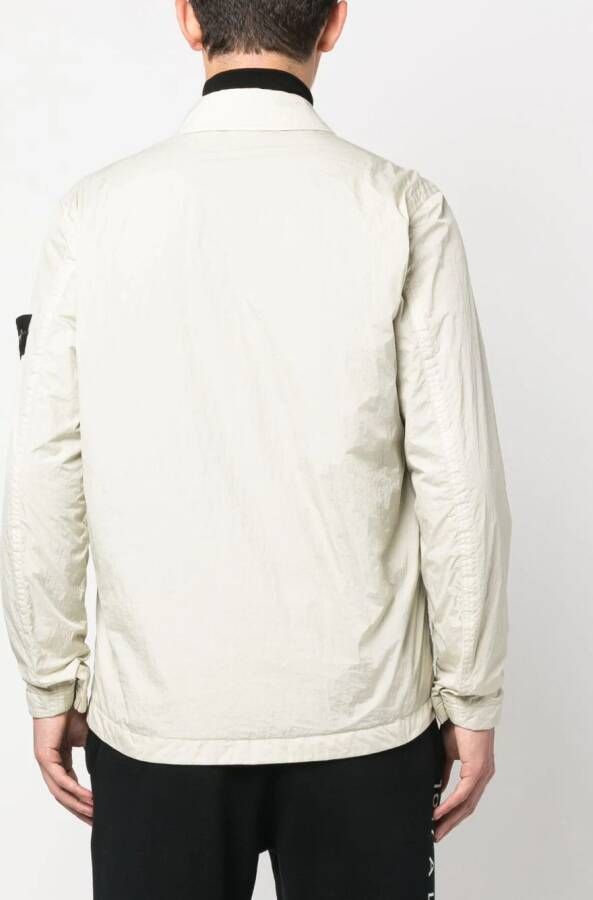 Stone Island Jack met Compass-logopatch Beige