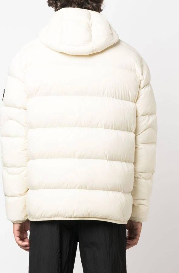 Stone Island Donsjas met capuchon Beige