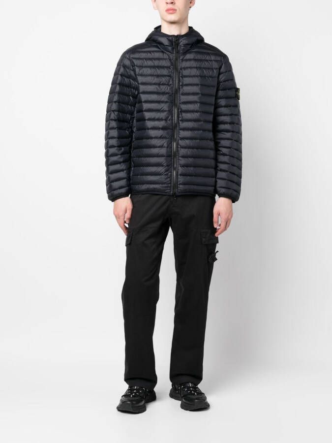 Stone Island Gewatteerd jack Blauw