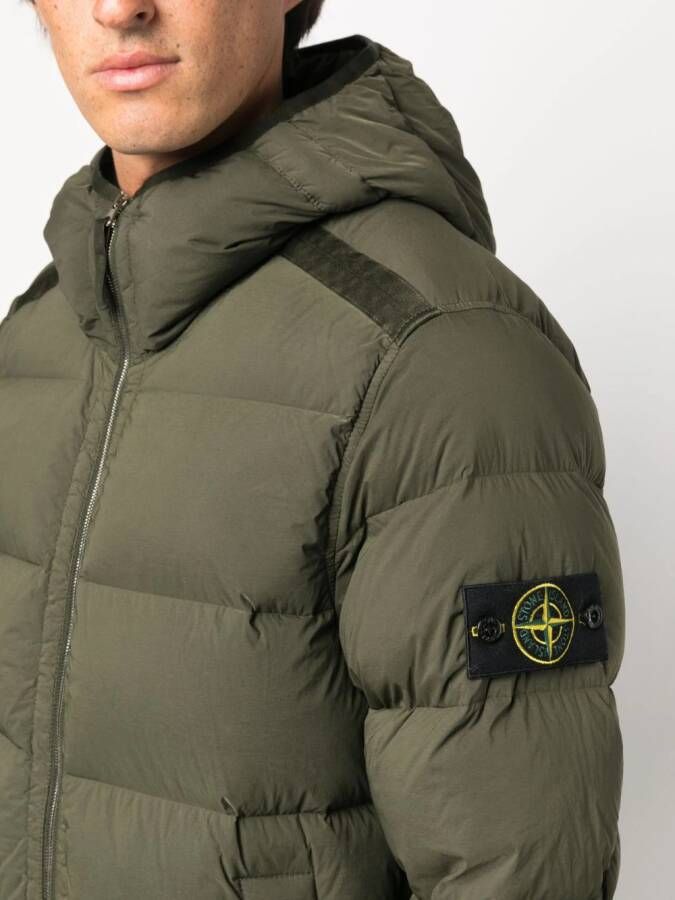 Stone Island Gewatteerd jack Groen