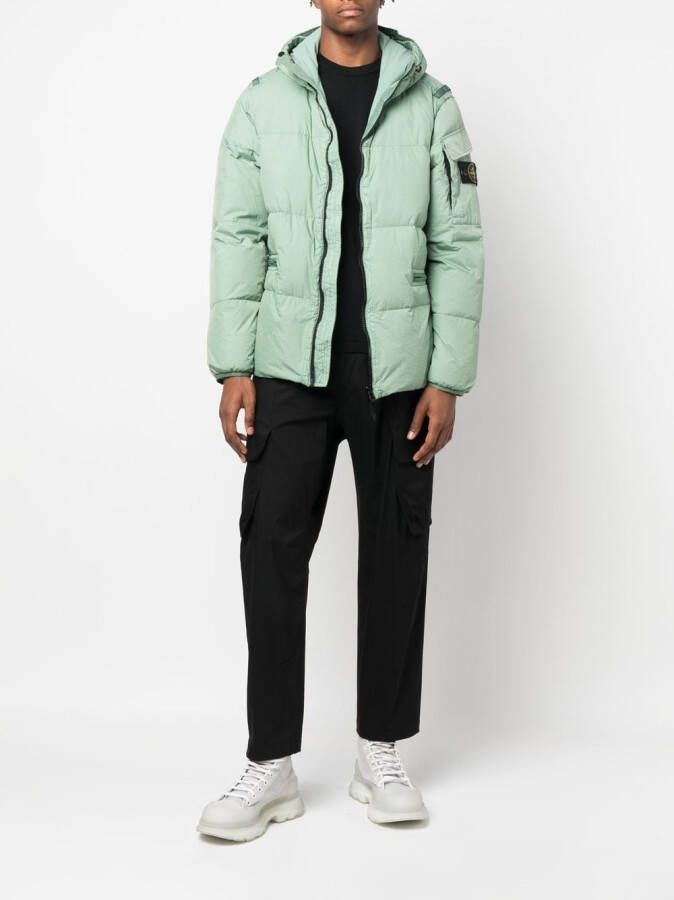 Stone Island Gewatteerd jack Groen