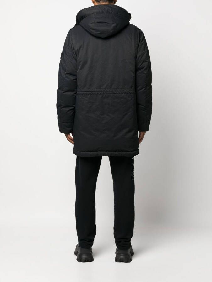 Stone Island Gewatteerd jack Zwart