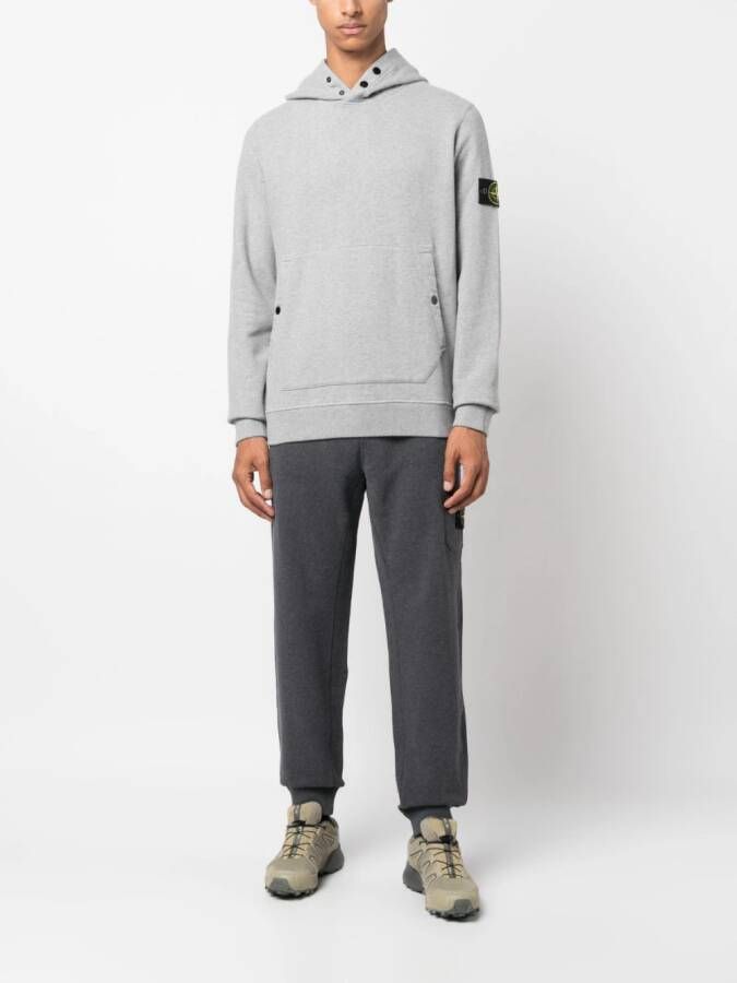 Stone Island Hoodie met Compass-logopatch Grijs