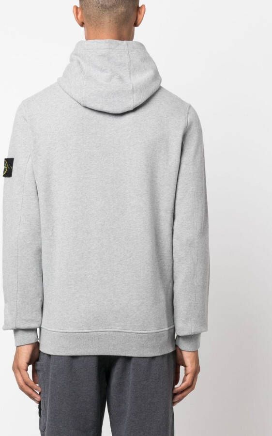 Stone Island Hoodie met Compass-logopatch Grijs