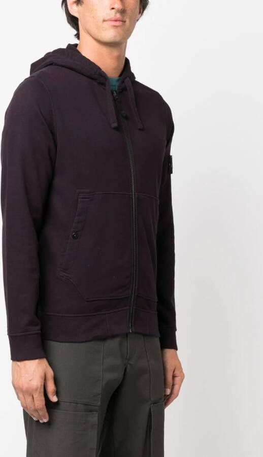 Stone Island Hoodie met rits Blauw