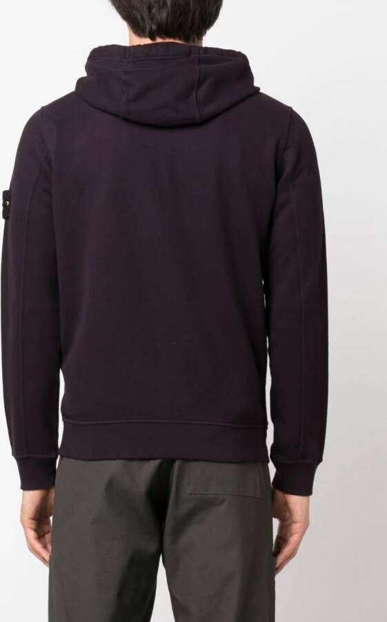 Stone Island Hoodie met rits Blauw