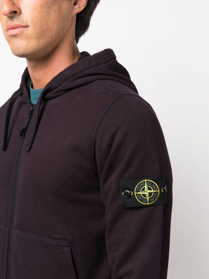 Stone Island Hoodie met rits Blauw