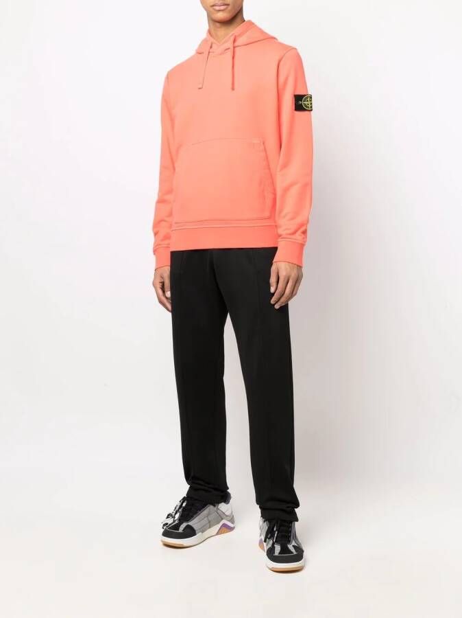 Stone Island Hoodie met trekkoord Oranje