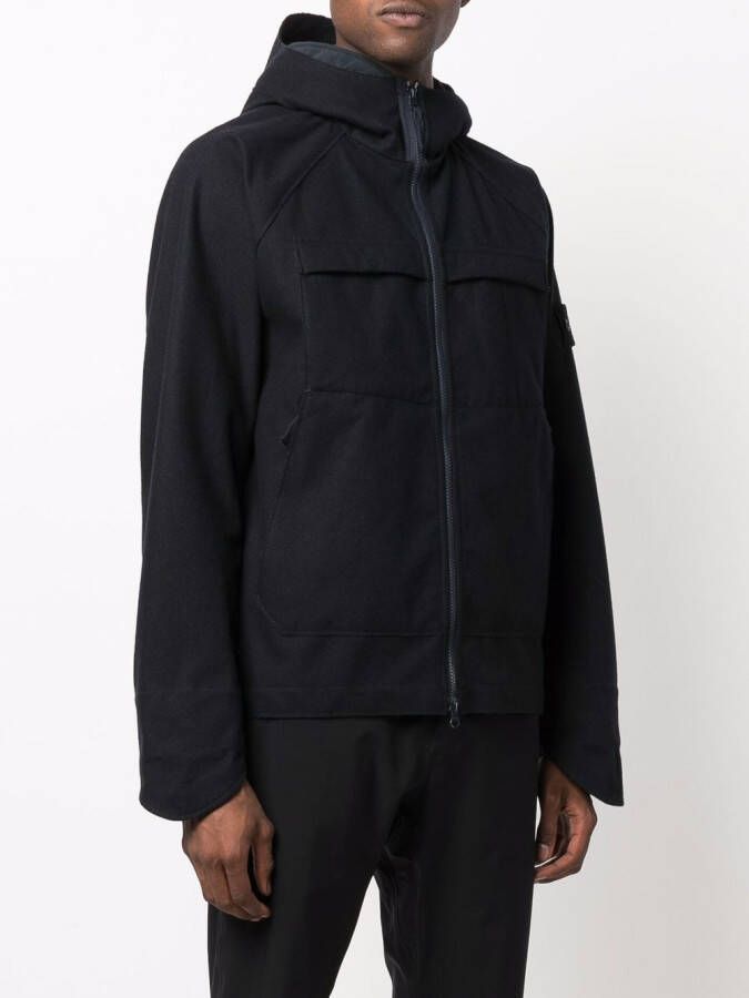 Stone Island Jack met capuchon Blauw